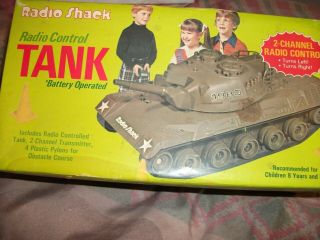 Vintage Radio Shack Remote Control Sherman Tank Rc