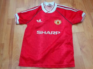 Manchester United Man Utd Vintage 1990 - 1992 90 - 92 Umbro Home 26 - 28 " Boys Shirt