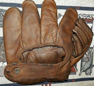 Vintage.  " J.  C.  Higgins ".  (bob Feller Model?).  Glove.  Model.  No.  1671