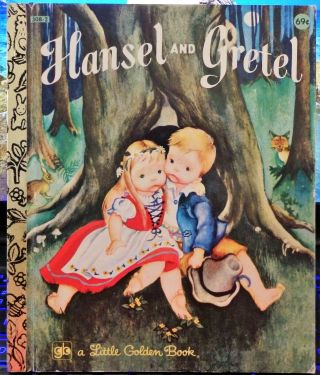 Vintage Little Golden Book,  Hansel And Gretel 1980