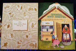 Vintage Little Golden Book,  Hansel and Gretel 1980 3