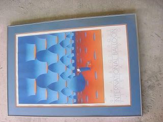 1980 Albuquerque Balloon Fiesta Poster,  Signed Maan,  Very Low Number 64/500