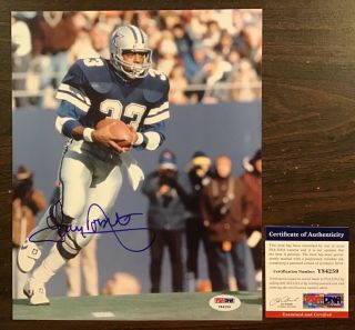 Tony Dorsett Autograph 8 X 10 Signed Photo Psa Dallas Cowboys Bowl Hof