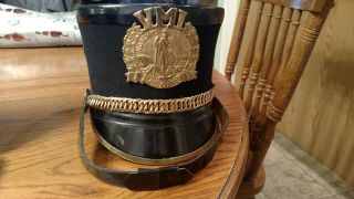 Vintage Vmi Virginia Military Institute Shako Hat Size 7