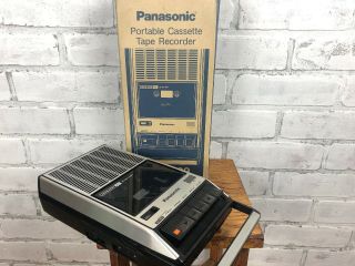 Vintage Panasonic Portable Cassette Tape Recorder Rq - 2309