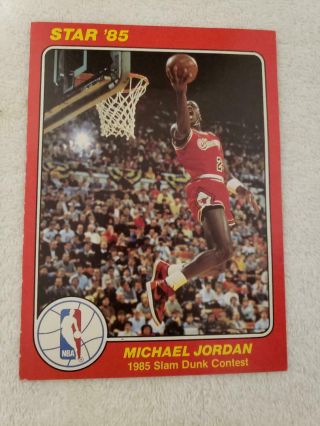 Michael Jordan 1985 Star Slam Dunk Supers 5x7 (5 Of 10)
