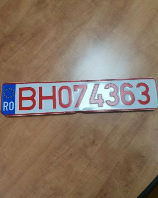 Car Licence Plates Number Romania
