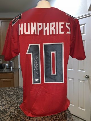 Adam Humphries Buccaneers Autographed Red Football Jersey Jsa