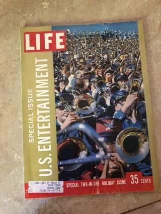 4 Vintage Issues Of 1958 Life Magazines Special Issue US Entertainment,  Naitilus 2