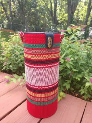 Vintage Yarn Holder Organizer Cylinder Light Weight Knitting Or Crochet