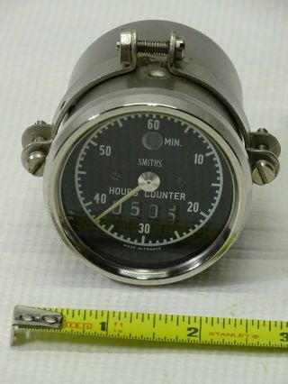 Vintage Smiths Hour Meter Gauge For 2 Inch Opening As Found Not