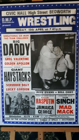 Vintage Wrestling Big Daddy,  Giant Haystacks & Others.