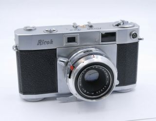 Vintage Ricoh 500 Rangefinder 35mm Film Camera