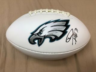Jason Peters Philadelphia Eagles Signed Autographed Team Logo Football Proof