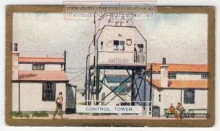 Air Traffic Control Tower At Croydon Aerodrome London 1920s Trade Ad Card