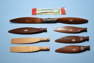 Vtg Airplane Model Engine Propellers Nos Topping Models,  Thimble Drome