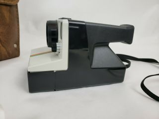 Vintage Polaroid One Step Rainbow Instant Land Camera with Flashbar and Case 3