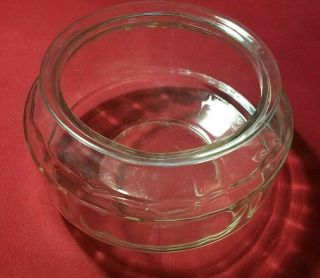 Vintage Clear Glass Old - Fashioned Style Goldfish Beta Fish Bowl 10 " Diameter