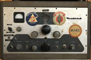 Heathkit Transmitter Dx - 100 Vintage Ham Radio (with Instruction Book)