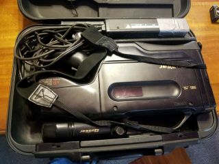 Vintage Quasar Vhs Camcorder Camera W/ Case And Battery Charger