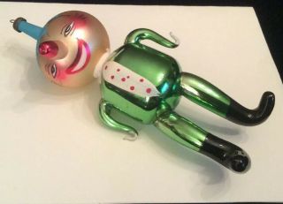 Vintage Italian Blown Glass Christmas Ornament Man In Suit W/big Nose Decarlini?