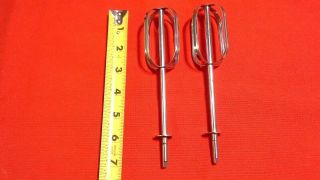 2 Pc.  Vintage Sunbeam Handheld Mixmaster Hm - 1 & Hm - 2 Replacement Beaters