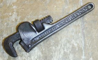 Vintage Erie Tool Company 6 " Pipe Wrench Pipemaster 1/8 " - 3/4 " D75