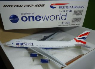 Jc Wings 1:200 British Airways Oneworld B747 - 400 G - Civd - Xx2853