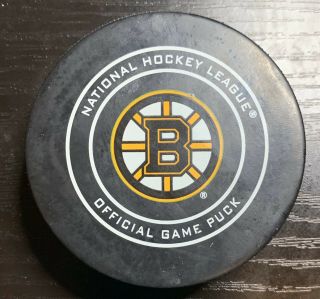 Boston Bruins Official 2019 Nhl Game Puck