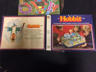 Vintage 1978 Milton Bradley The Hobbit Board Game Lord Of The Rings