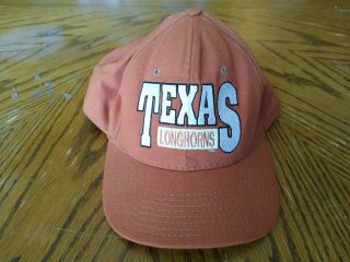 Vtg 90’s Ncaa University Of Texas Longhorns Snapback Hat Cap Made In Usa