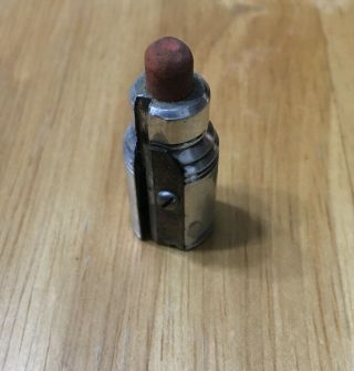 Vintage Bullet Pencil Sharpener W/ Eraser Clark Mfg.  Co.  Orange Va.  Cast Metal