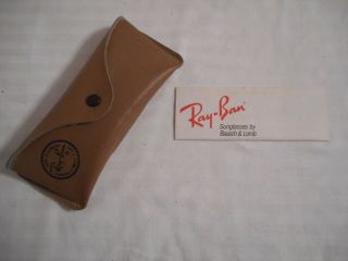 Vintage Bausch & Lomb Ray - Ban Sun Glasses Case Only - Made In Usa