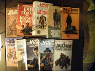 121 Group Of 10 Paperback Western Books By Louis L 
