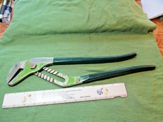Vintage 16 " Diamalloy Groove - Joint Hl116p Horseshoe Pliers - Made In Usa