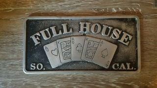 Vintage Full House So.  Cal.  Car Club Plaque Plate Southern California