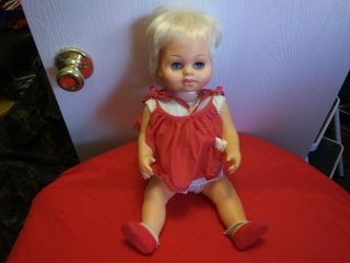 Vintage 1962 Mattel Chatty Baby Doll,  Clothes