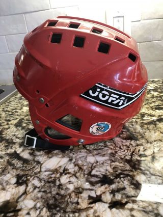 Vintage Jofa Hockey Helmet - 282 SR.  Red 2