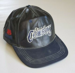 Vintage Dallas Cowboys Modern Leather Snapback Hat Team Nfl Cap 1990 
