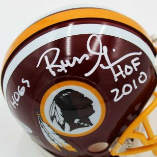 Russ Grimm Autographed Washington Redskins Mini Helmet " Hof 2010  Hogs "