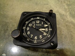 Vintage Waltham A - 13a Mil - C - 6499 8 Day Clock Aviation Military U.  S.  Air Force