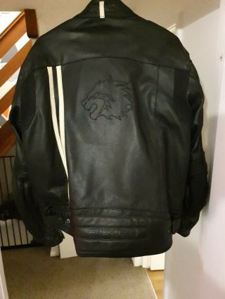 BKS Vintage Sport Leather Biker Jacket Size 48 (2xl/3xl) 3
