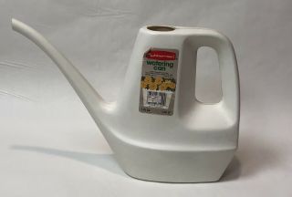 Vintage Rubbermaid Watering Can Off - White 1 3/4 Quart 9 " Height