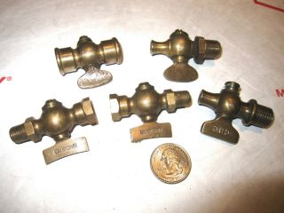 Antique/vintage Brass Hit & Miss Engine Petcocks Lunkenheimer / Cbc Good Cond.