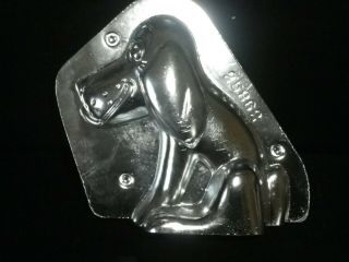 Professional,  Vintage Metal Chocolate Mold,  Smiling Hound.