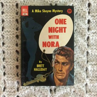 One Night With Nora (mike Shayne Mystery) By Brett Halliday Vintage Pb 1953