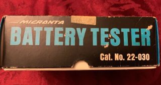 Vintage Micronta Battery Tester 22 - 030 with Box and Instructions 3