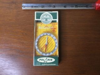 Vintage Official Boy Scout Compass Polaris Made In Sweden