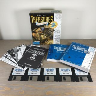 The Lost Treasures Of Infocom.  Ibm Pc.  Vintage Floppy Disk Computer Big Box Game