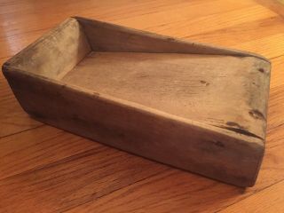 18th Century Double Sided Treenware Scrub Box Dry Surface Square Nails Good Wear